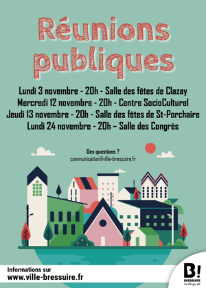 Affiche réunions publiques
